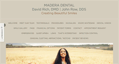 Desktop Screenshot of maderadental.com