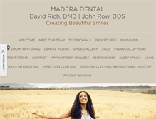 Tablet Screenshot of maderadental.com